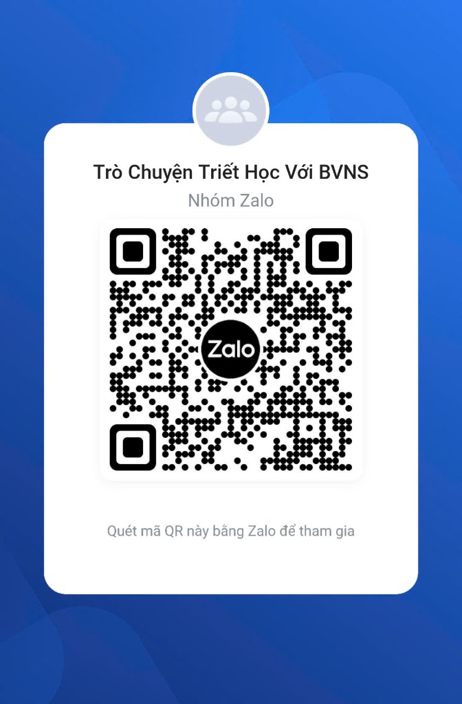 QR Code Nhóm Zalo Trò Chuyện Triết Học Với BVNS